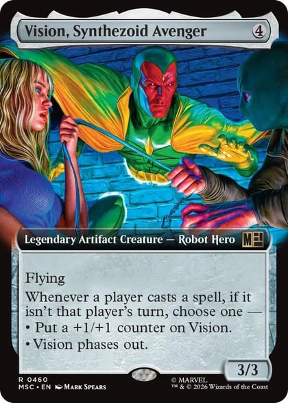 Vision, Synthezoid Avenger (Extended Art), Commander: Marvel Super Heroes 460