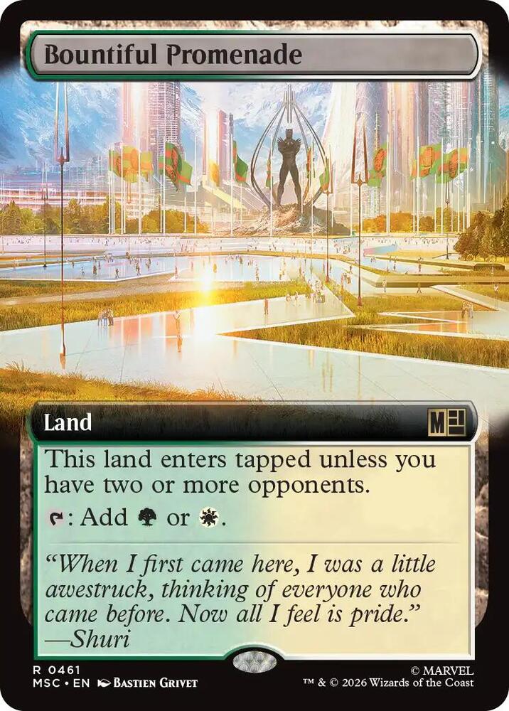 Bountiful Promenade (Extended Art), Commander: Marvel Super Heroes 461