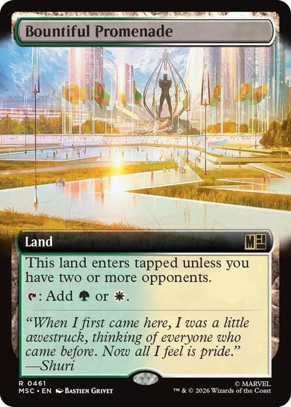 Bountiful Promenade (Extended Art), Commander: Marvel Super Heroes 461