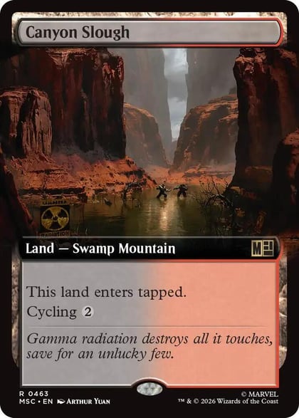 Canyon Slough (Extended Art), Commander: Marvel Super Heroes 463
