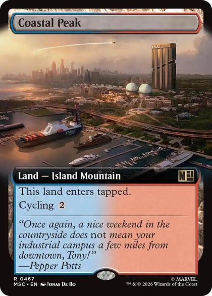 Coastal Peak (Extended Art), Commander: Marvel Super Heroes 467