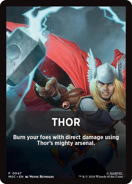 Thor Theme Card, Commander: Marvel Super Heroes 47