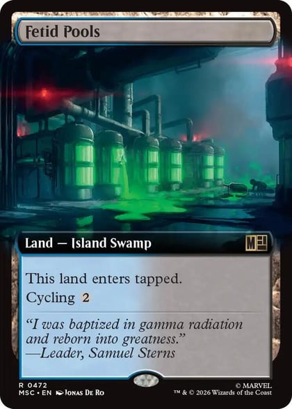Fetid Pools (Extended Art), Commander: Marvel Super Heroes 472