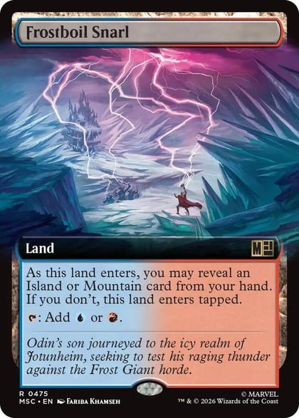 Frostboil Snarl (Extended Art), Commander: Marvel Super Heroes 475