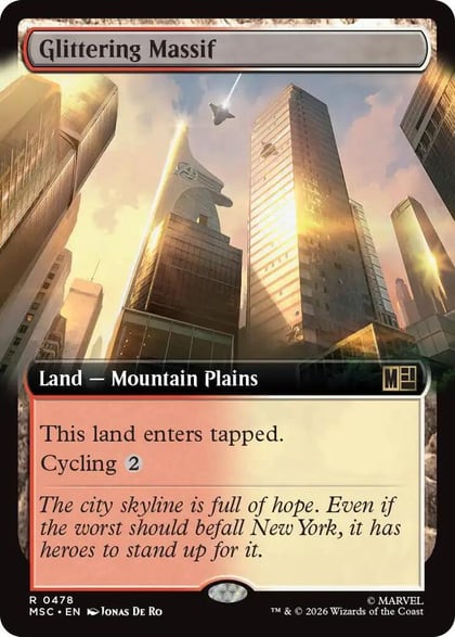 Glittering Massif (Extended Art), Commander: Marvel Super Heroes 478