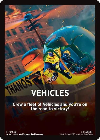 Vehicles Theme Card, Commander: Marvel Super Heroes 48