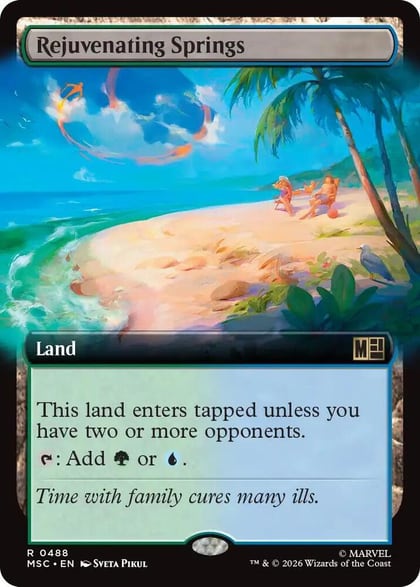 Rejuvenating Springs (Extended Art), Commander: Marvel Super Heroes 488