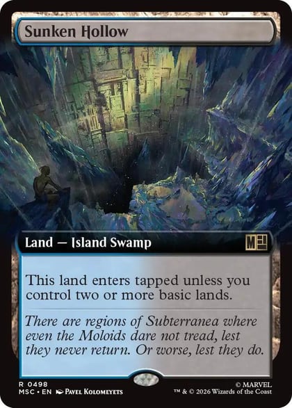 Sunken Hollow (Extended Art), Commander: Marvel Super Heroes 498