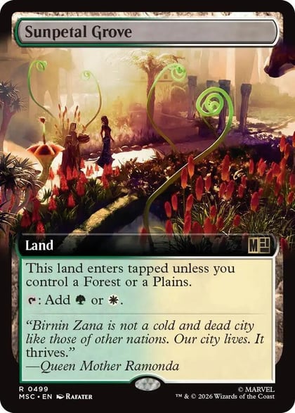 Sunpetal Grove (Extended Art), Commander: Marvel Super Heroes 499
