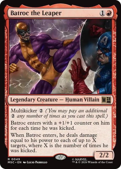 Batroc the Leaper (Surge Foil), Commander: Marvel Super Heroes 49