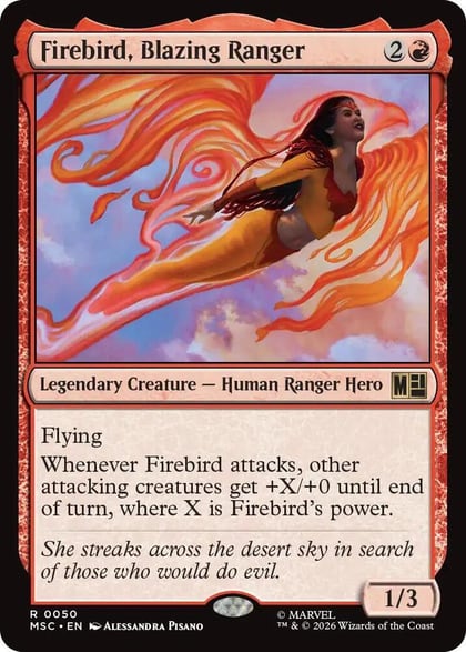 Firebird, Blazing Ranger (Surge Foil), Commander: Marvel Super Heroes 50