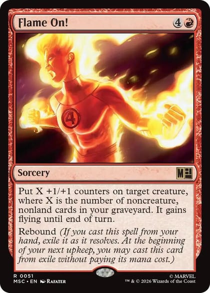 Flame On! (Surge Foil), Commander: Marvel Super Heroes 51