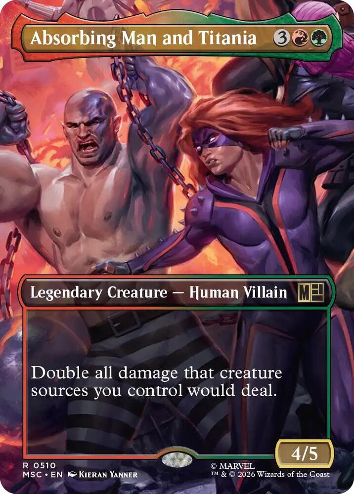 Absorbing Man and Titania (Borderless), Commander: Marvel Super Heroes 510