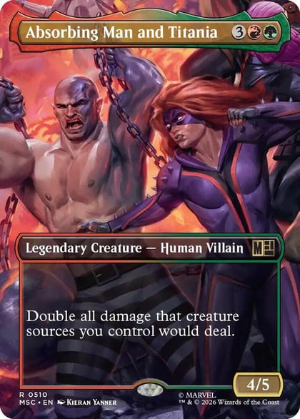 Absorbing Man and Titania (Borderless), Commander: Marvel Super Heroes 510