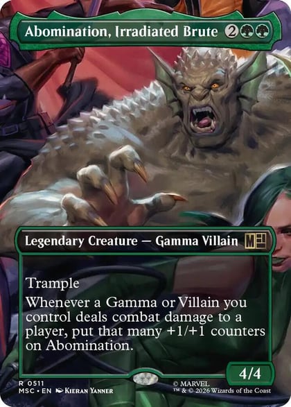 Abomination, Irradiated Brute (Borderless), Commander: Marvel Super Heroes 511