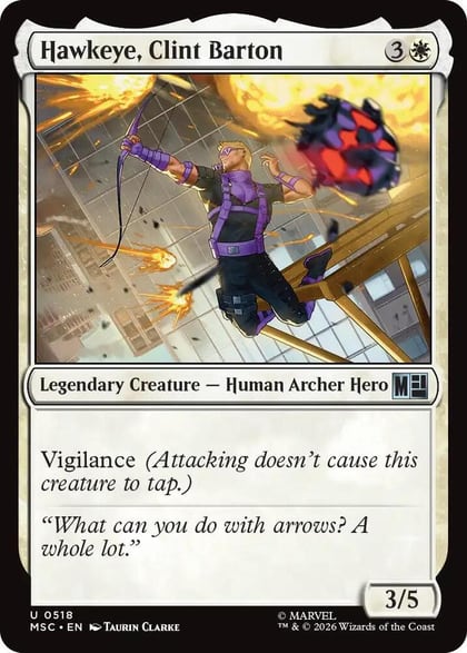 Hawkeye, Clint Barton (0518), Commander: Marvel Super Heroes 518