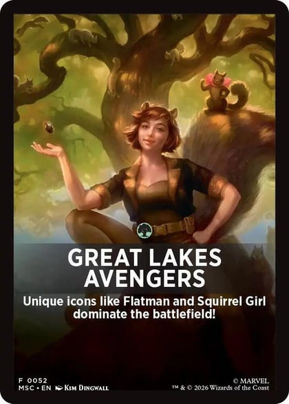 Great Lakes Avengers Theme Card, Commander: Marvel Super Heroes 52
