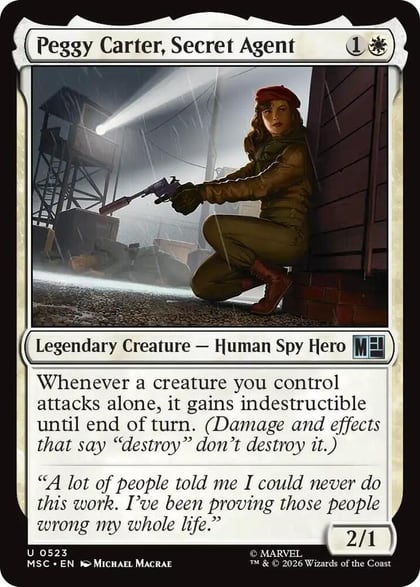 Peggy Carter, Secret Agent, Commander: Marvel Super Heroes 523