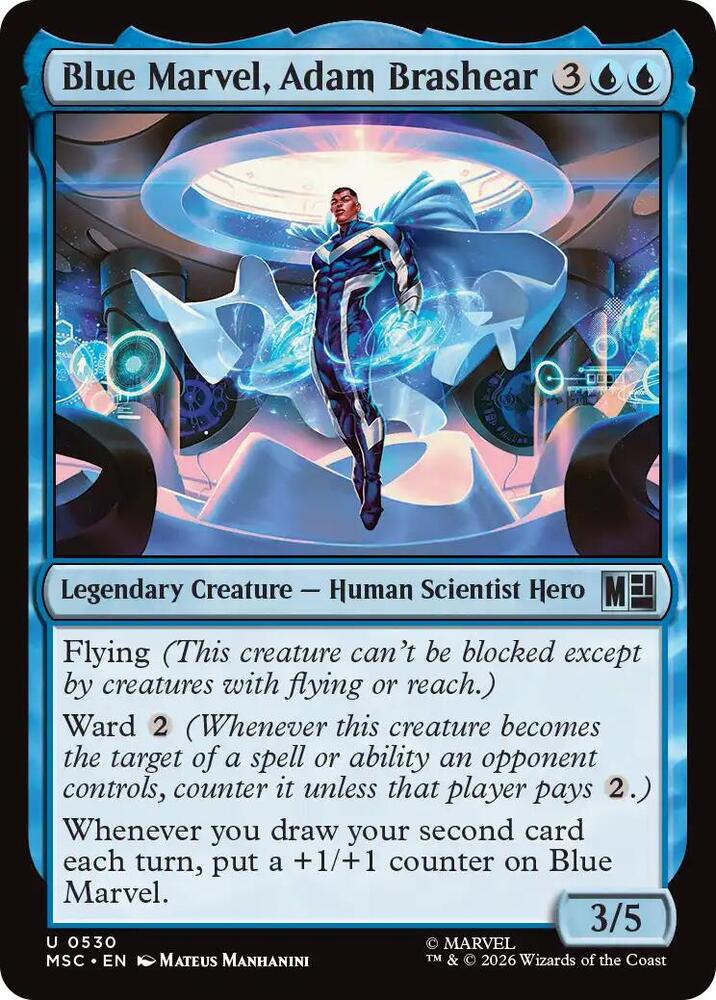 Blue Marvel, Adam Brashear, Commander: Marvel Super Heroes 530