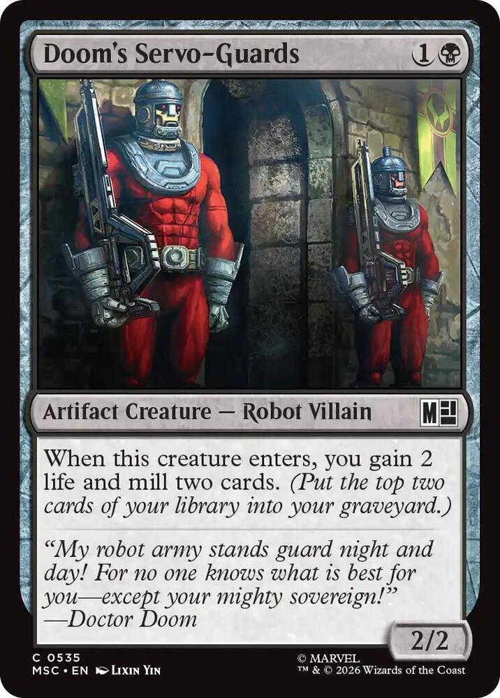 Doom's Servo-Guards, Commander: Marvel Super Heroes 535