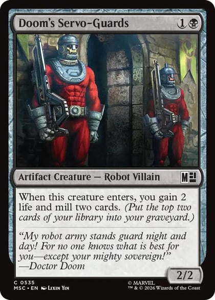 Doom's Servo-Guards, Commander: Marvel Super Heroes 535
