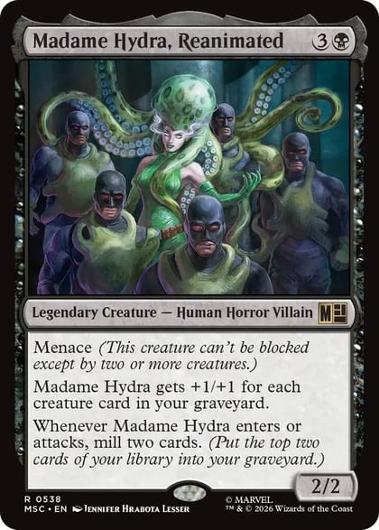 Madame Hydra, Reanimated, Commander: Marvel Super Heroes 538