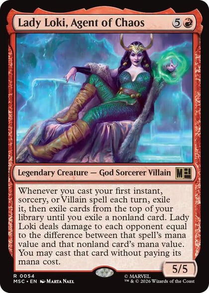 Lady Loki, Agent of Chaos (Surge Foil), Commander: Marvel Super Heroes 54