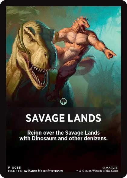 Savage Lands Theme Card, Commander: Marvel Super Heroes 55