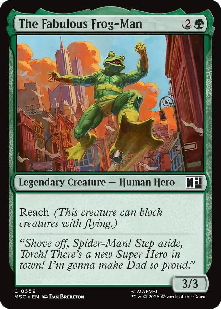 The Fabulous Frog-Man, Commander: Marvel Super Heroes 559