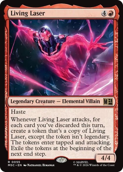 Living Laser (Surge Foil), Commander: Marvel Super Heroes 55