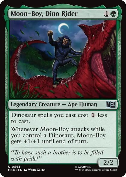Moon-Boy, Dino Rider, Commander: Marvel Super Heroes 563