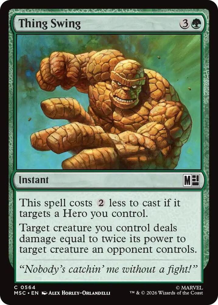 Thing Swing, Commander: Marvel Super Heroes 564