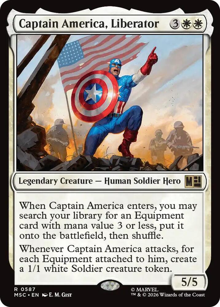 Captain America, Liberator, Commander: Marvel Super Heroes 587