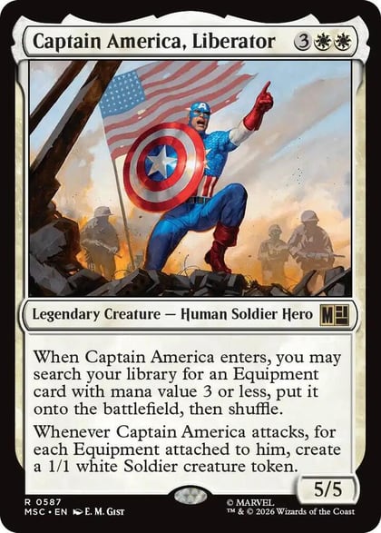 Captain America, Liberator, Commander: Marvel Super Heroes 587