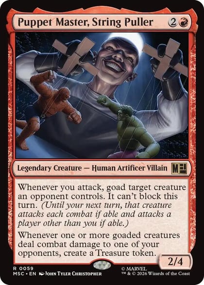 Puppet Master, String Puller (Surge Foil), Commander: Marvel Super Heroes 59
