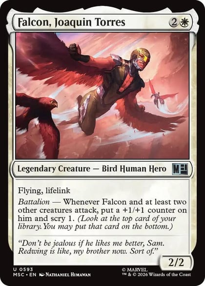 Falcon, Joaquin Torres, Commander: Marvel Super Heroes 593