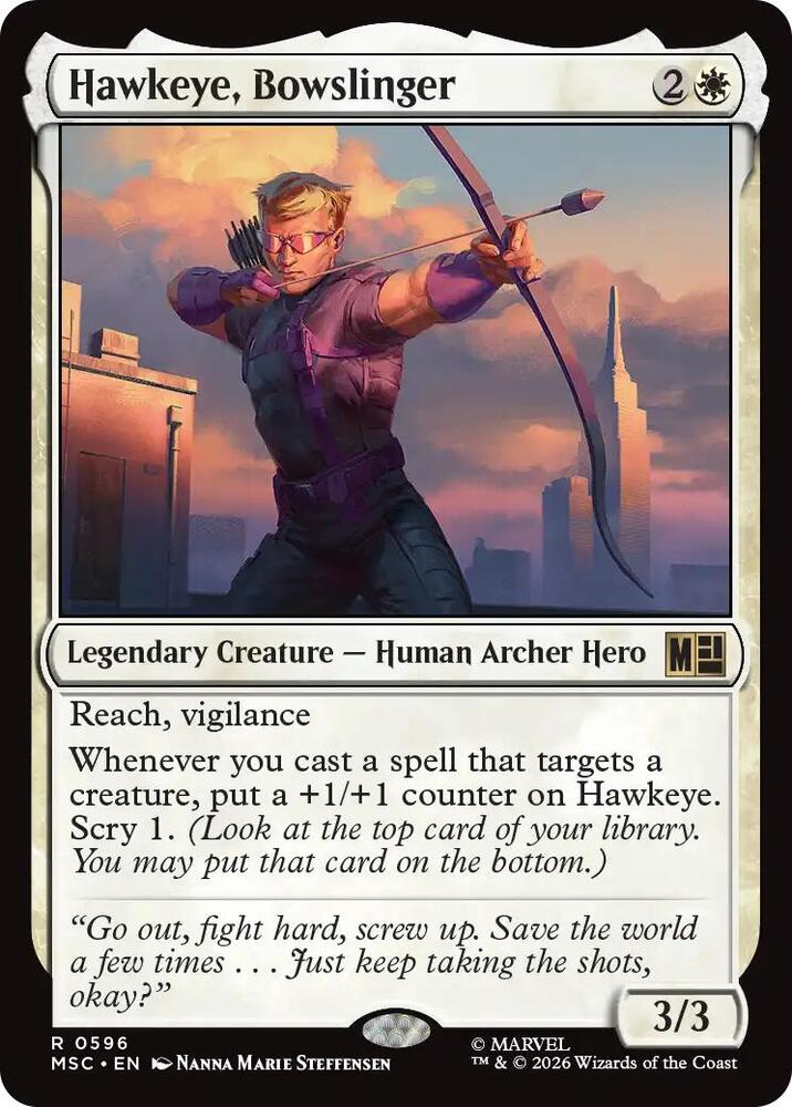 Hawkeye, Bowslinger, Commander: Marvel Super Heroes 596