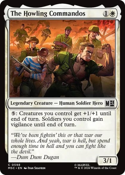 The Howling Commandos, Commander: Marvel Super Heroes 598