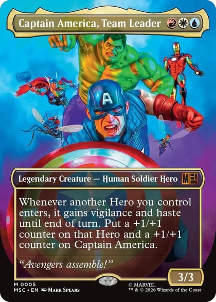 Captain America, Team Leader (Borderless), Commander: Marvel Super Heroes 5