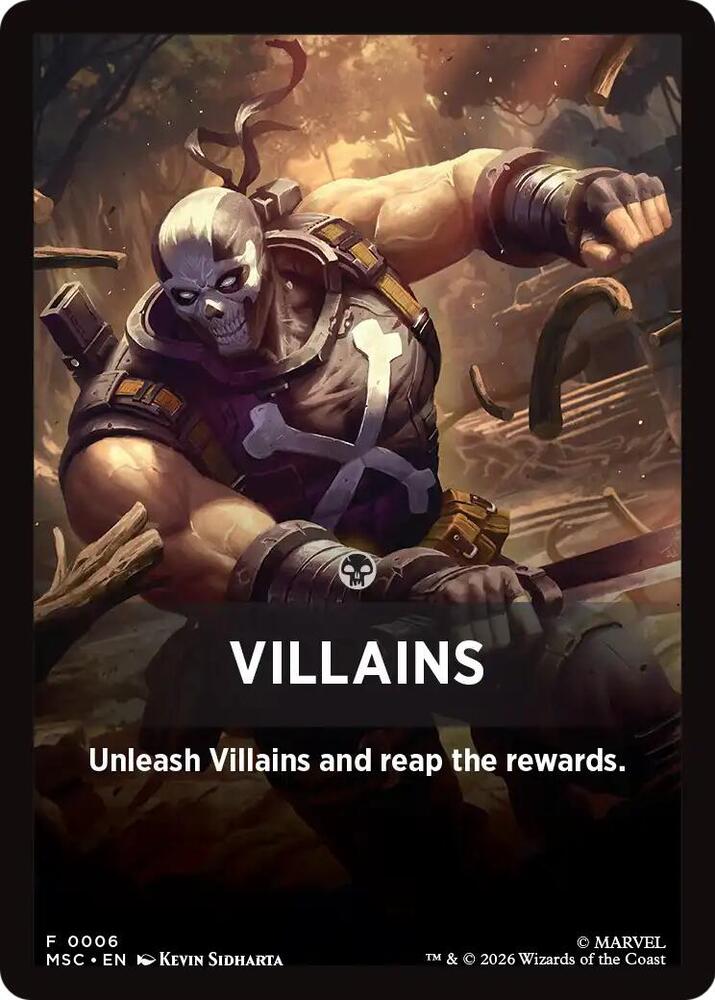 Villains Theme Card, Commander: Marvel Super Heroes 6