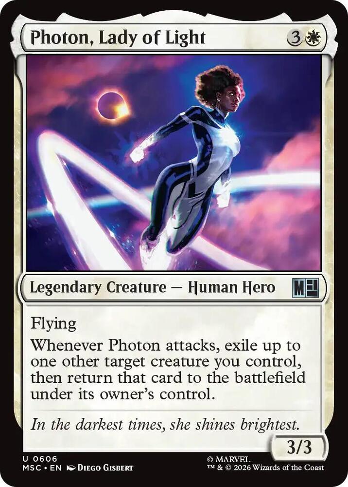 Photon, Lady of Light, Commander: Marvel Super Heroes 606