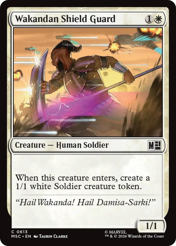 Wakandan Shield Guard, Commander: Marvel Super Heroes 613