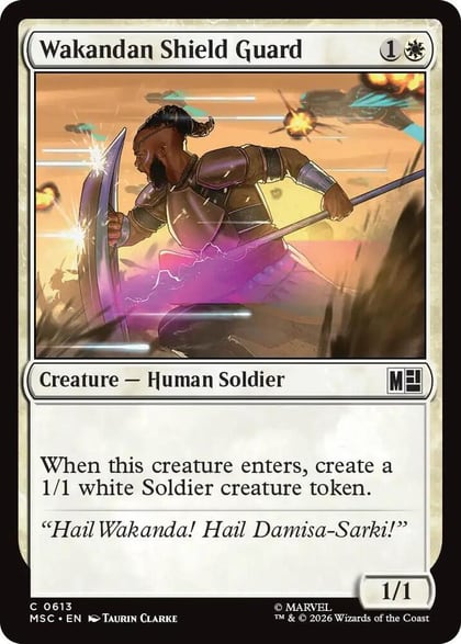 Wakandan Shield Guard, Commander: Marvel Super Heroes 613