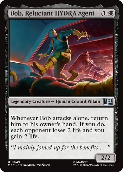 Bob, Reluctant HYDRA Agent, Commander: Marvel Super Heroes 649