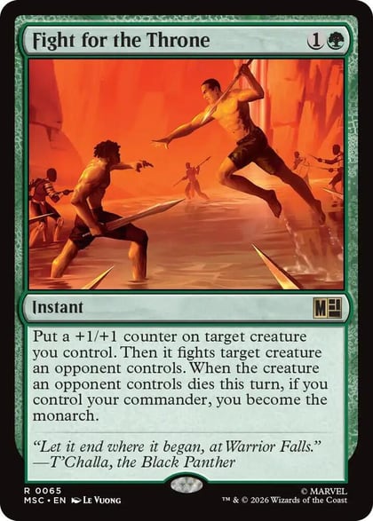 Fight for the Throne (Surge Foil), Commander: Marvel Super Heroes 65