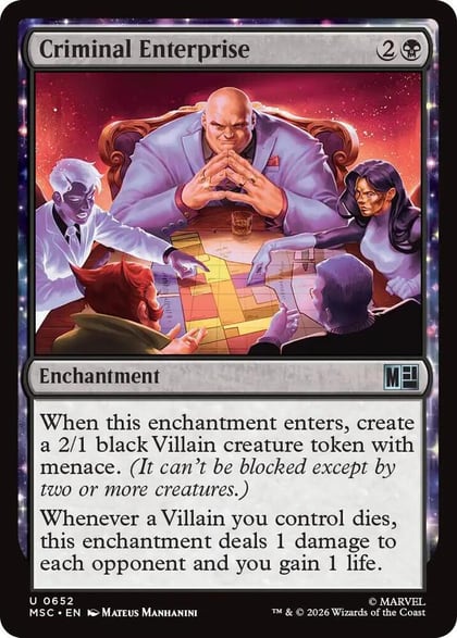 Criminal Enterprise, Commander: Marvel Super Heroes 652