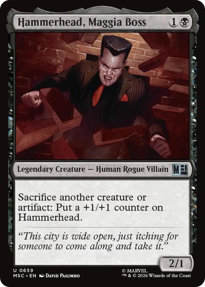 Hammerhead, Maggia Boss, Commander: Marvel Super Heroes 659