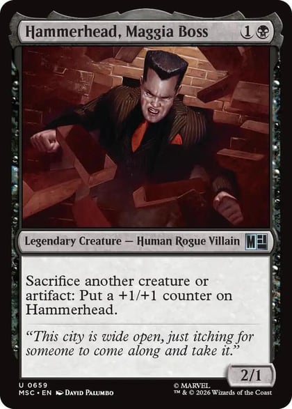 Hammerhead, Maggia Boss, Commander: Marvel Super Heroes 659