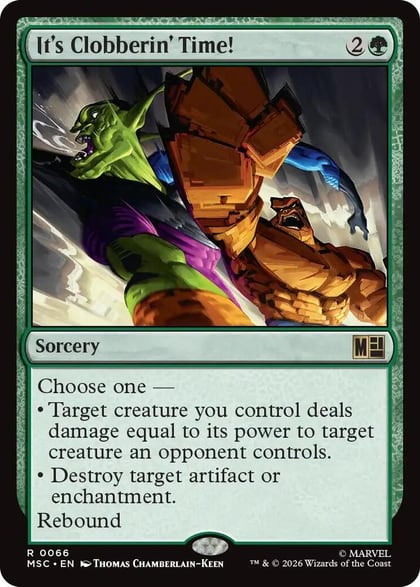 It's Clobberin' Time! (Surge Foil), Commander: Marvel Super Heroes 66