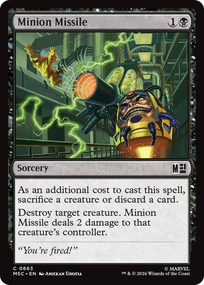 Minion Missile, Commander: Marvel Super Heroes 663